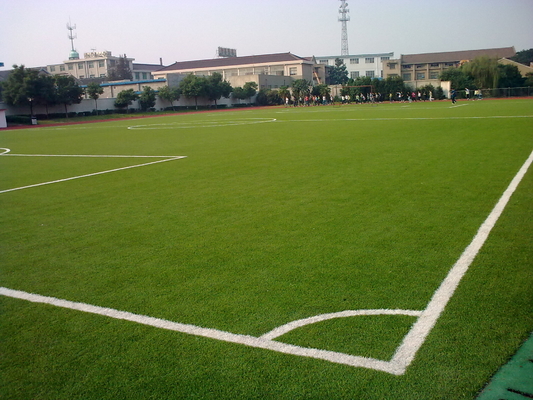 Milieuvriendelijk Gazon 25mm, Groene PE van het Voetbal Kunstmatig Gras van 9000dtex